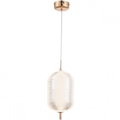 Φωτιστικό Κρεμαστό LED 18W 230V 1404lm Θερμό Φως Χρυσαφί AMARO